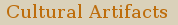 cultural artifacts menu